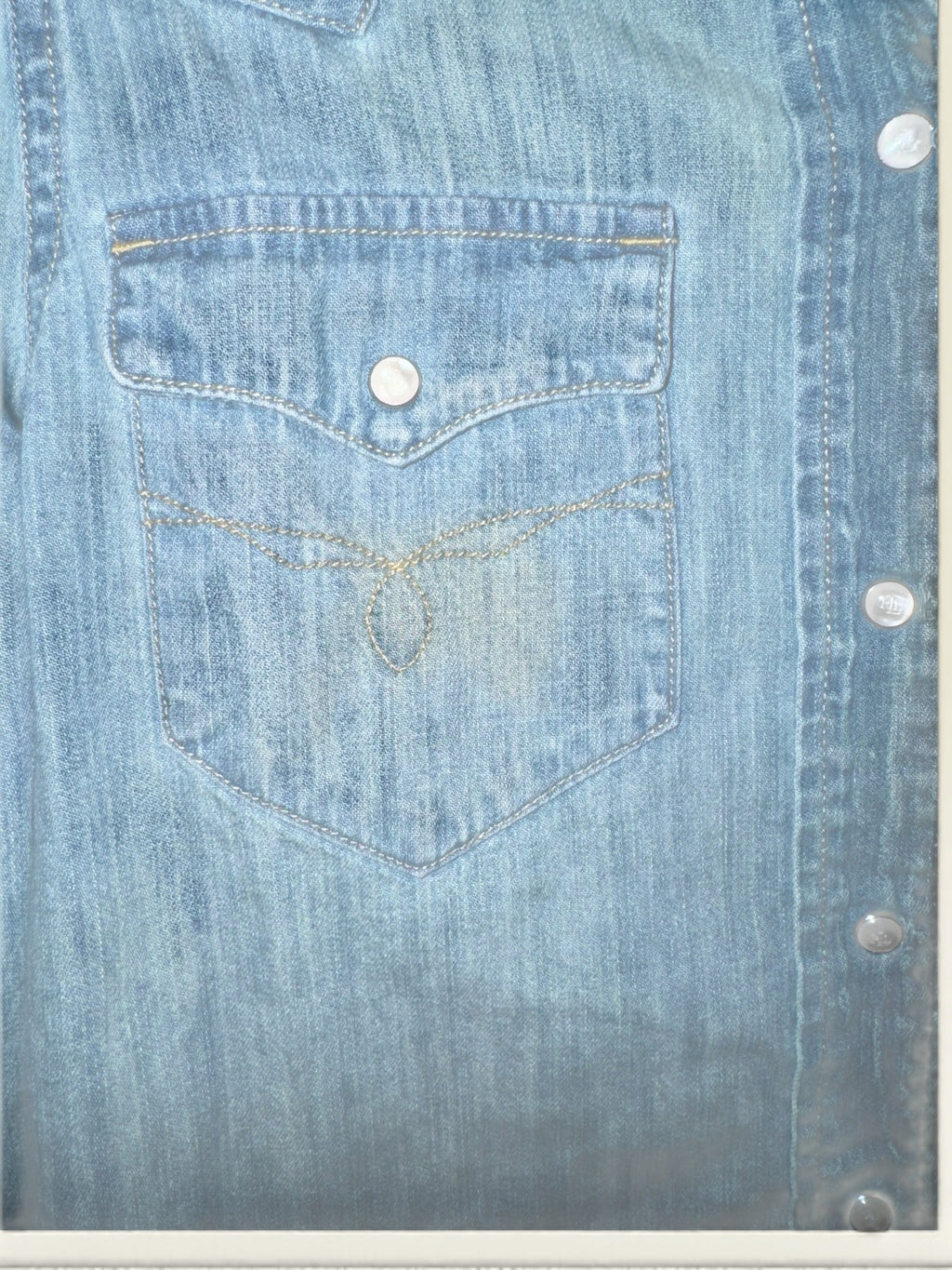 Lauren Ralph Lauren Puff-Sleeve Western Denim Shirt