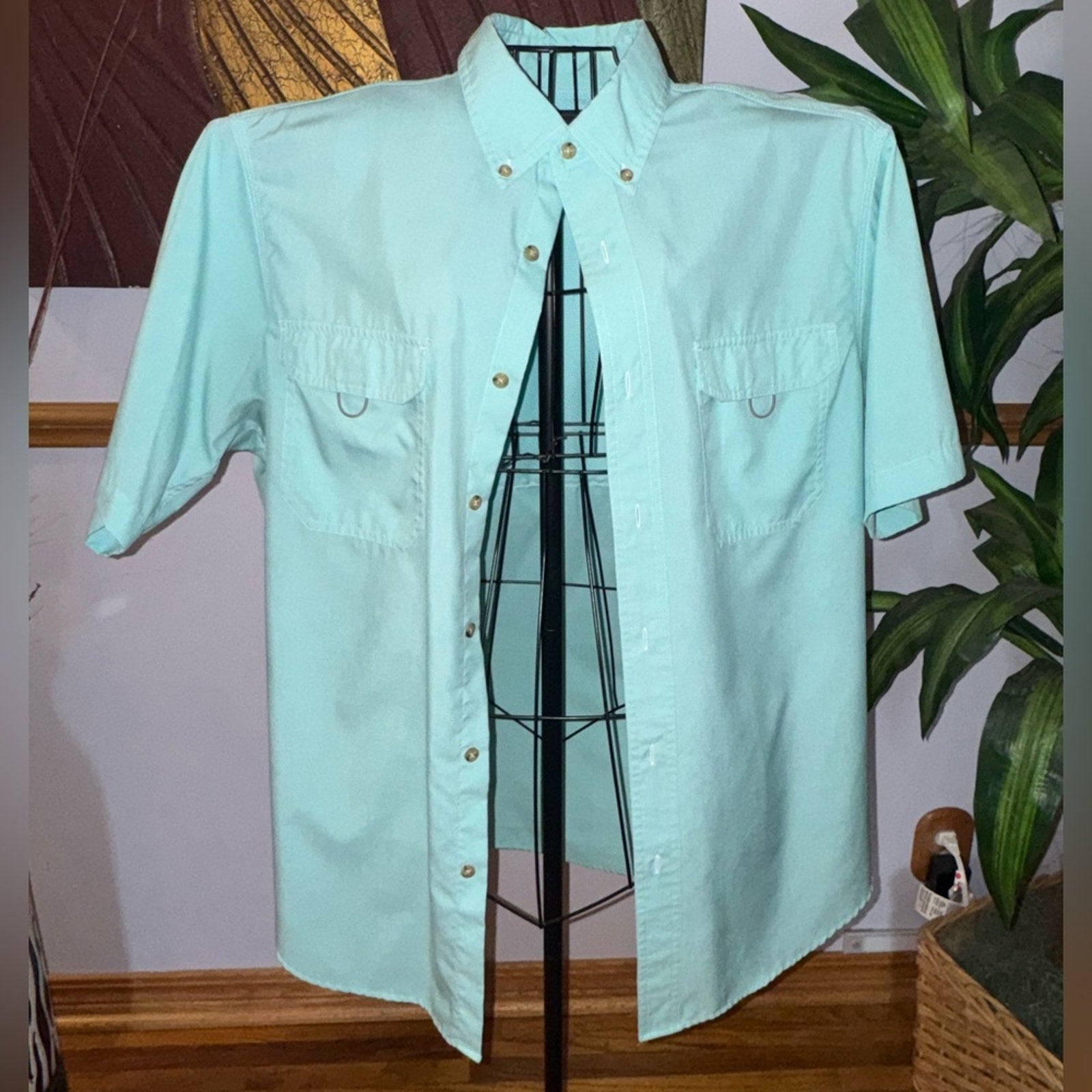 Roundtree & Yorke Mint Green Button Down Shirt