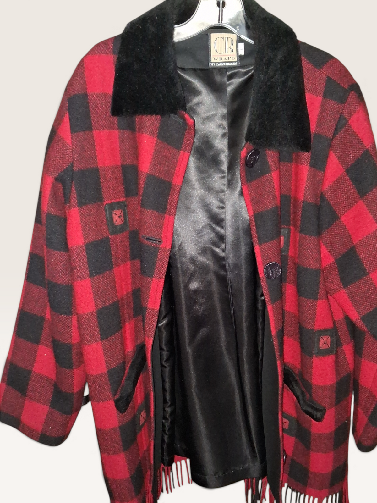 CB Wraps by Canvasbacks Women's Vintage Plaid Coat