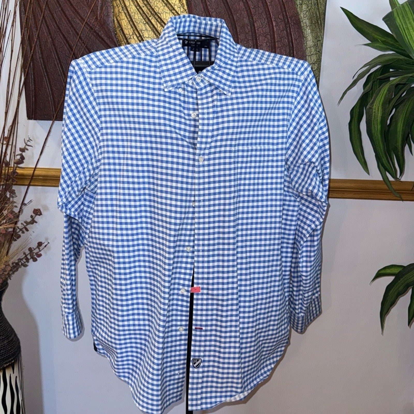 Daniel Cremieux Blue and White Gingham Shirt