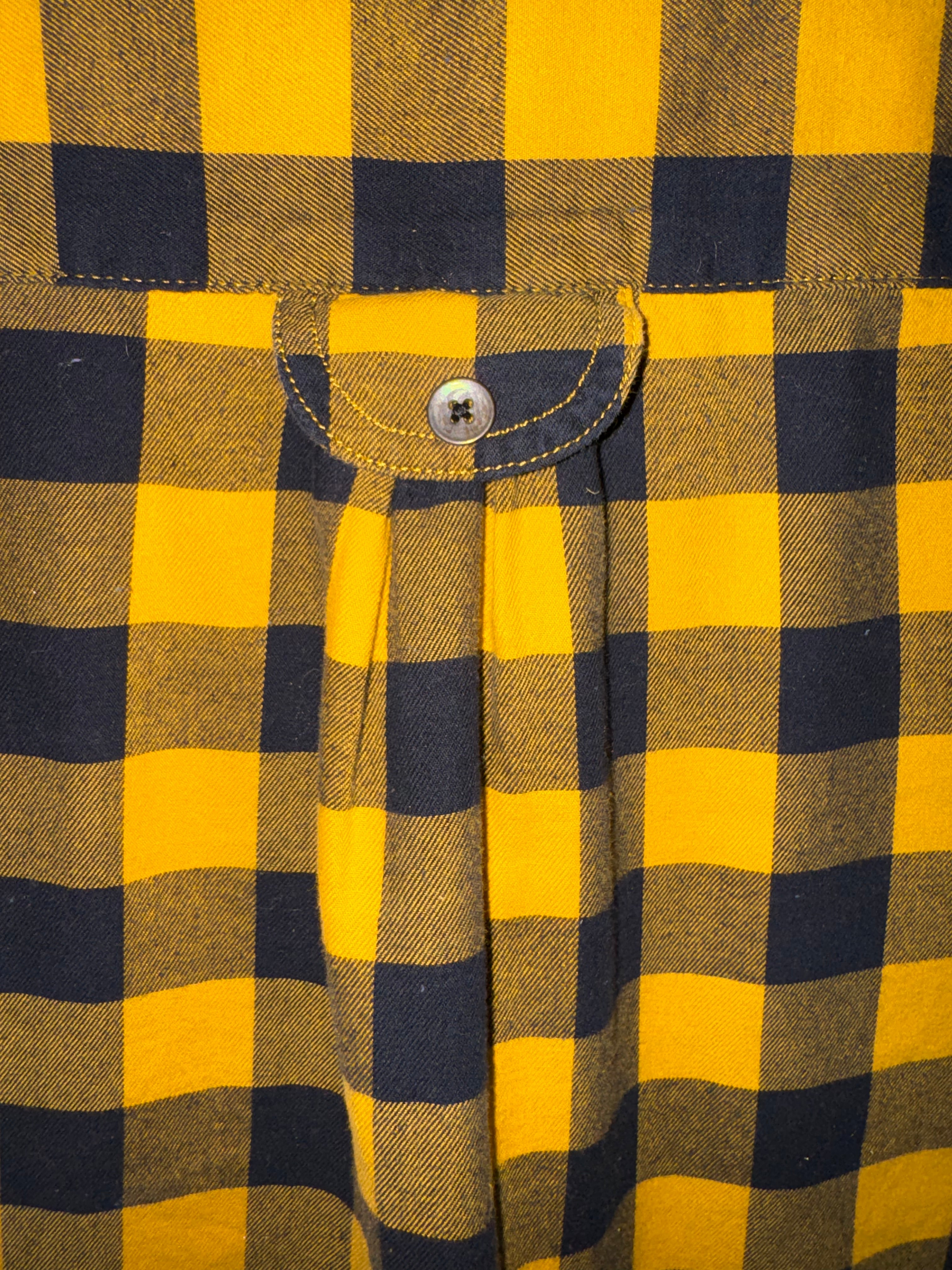 Levi’s Yellow and Black Buffalo Plaid Shirt