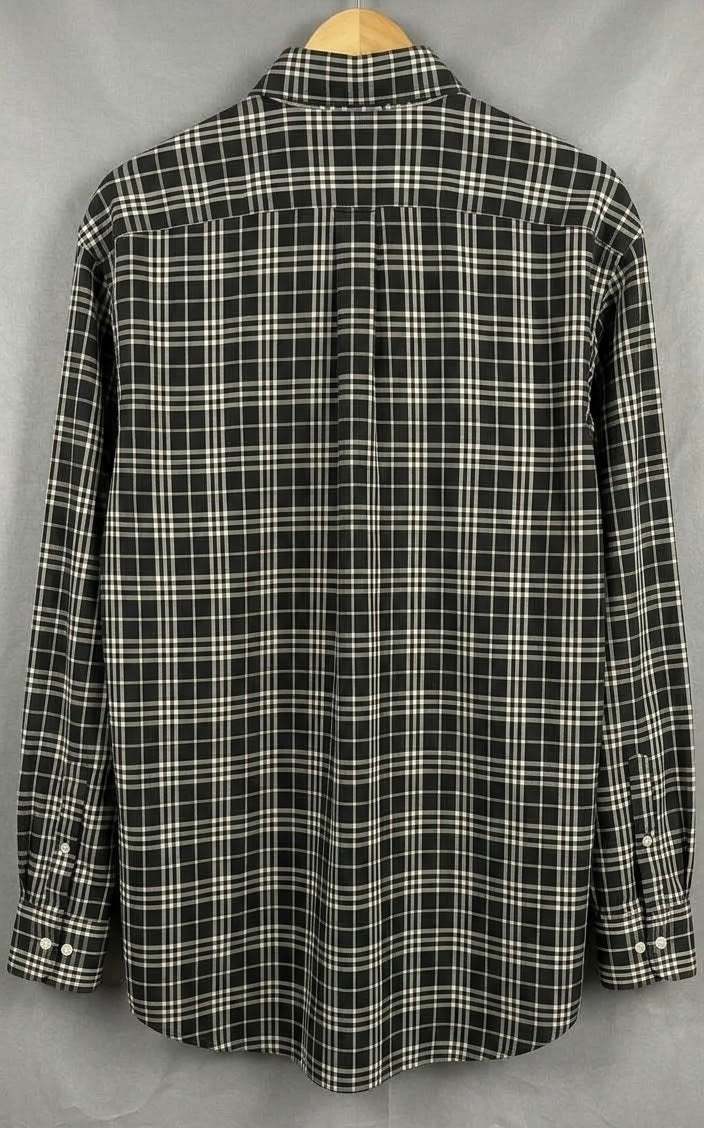 Vintage Burberry London Men’s Plaid Button Down Shirt