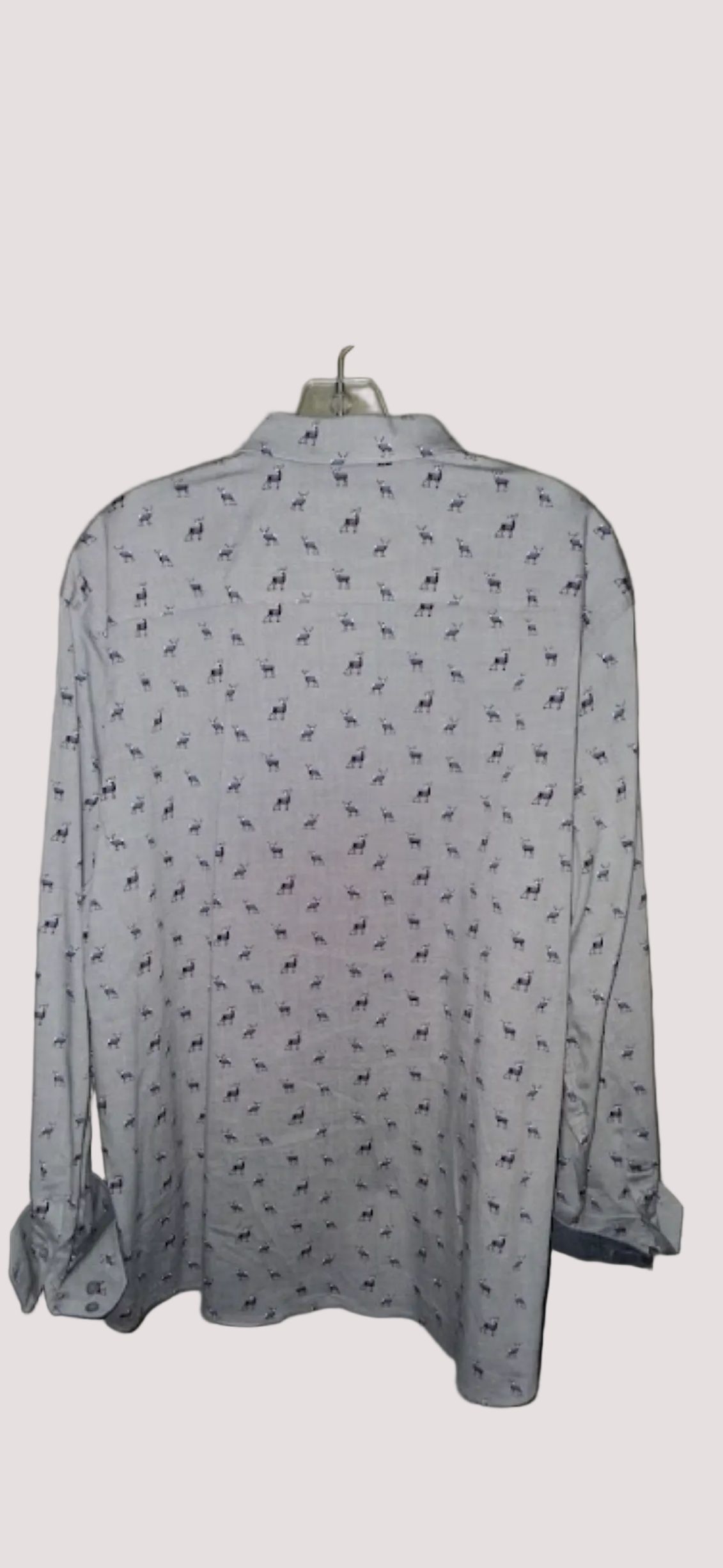 Johnston & Murphy Men's Reindeer / Deer Print Shirt