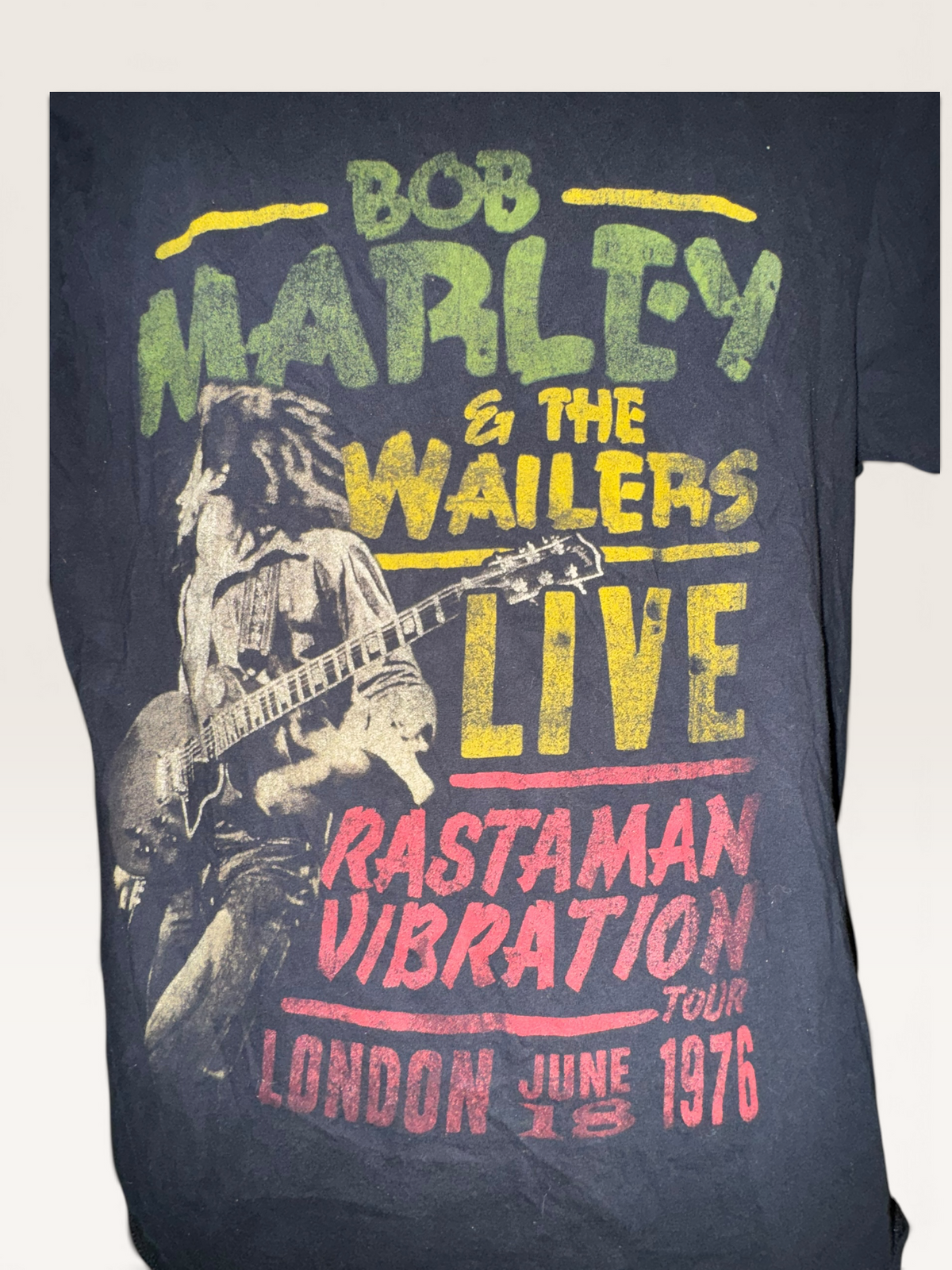Bob Marley Rastaman Vibration 1976 Tour Graphic T-Shirt