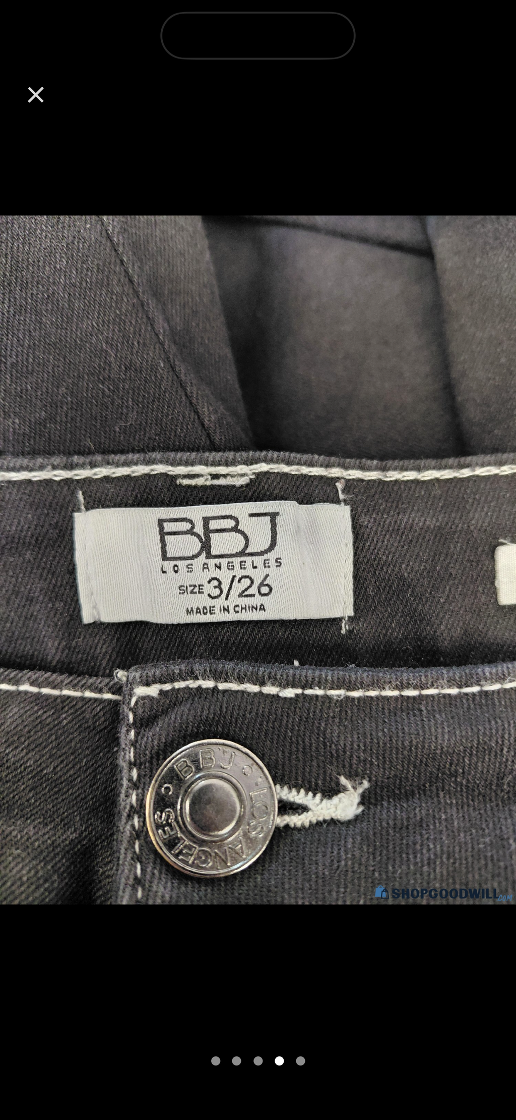 BBJ Los Angeles Black Flare Jeans