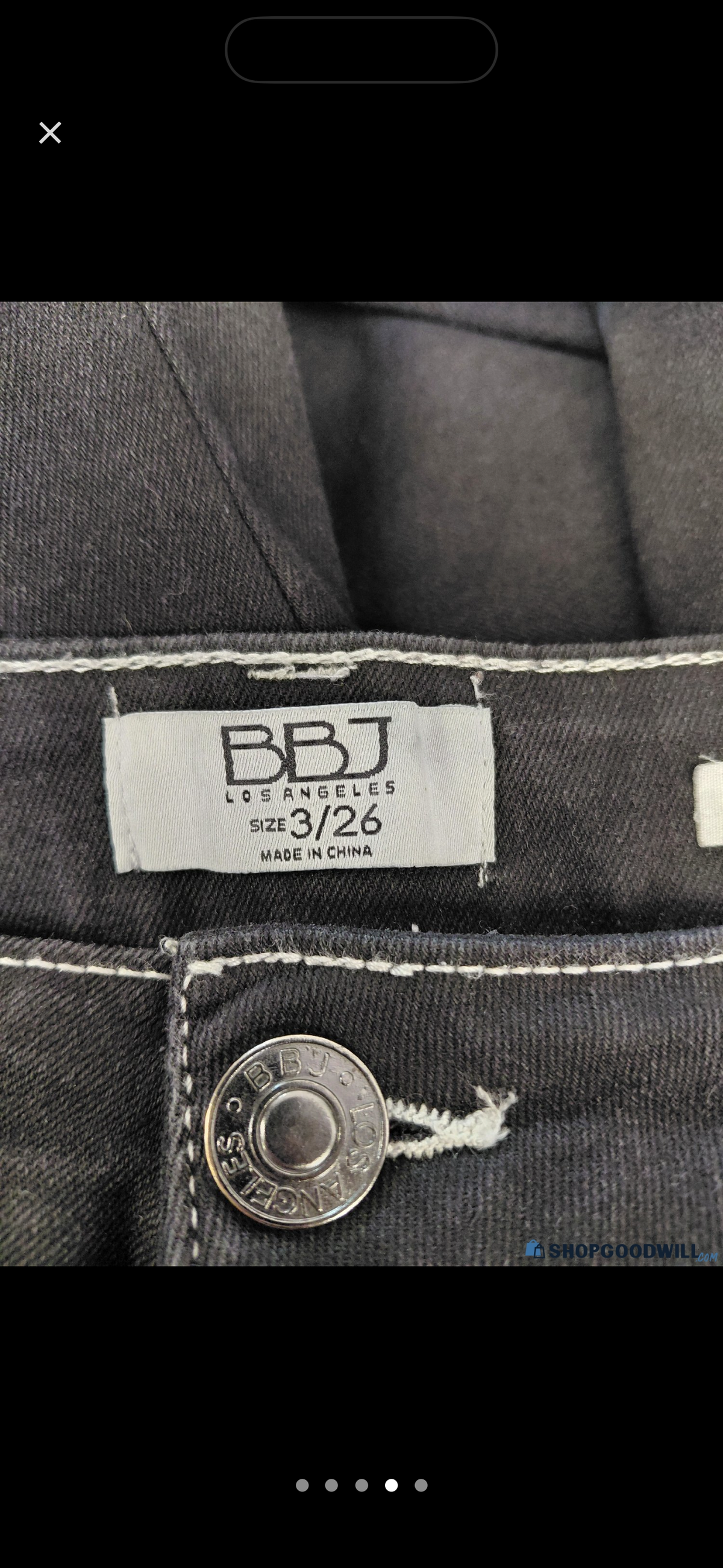 BBJ Los Angeles Black Flare Jeans