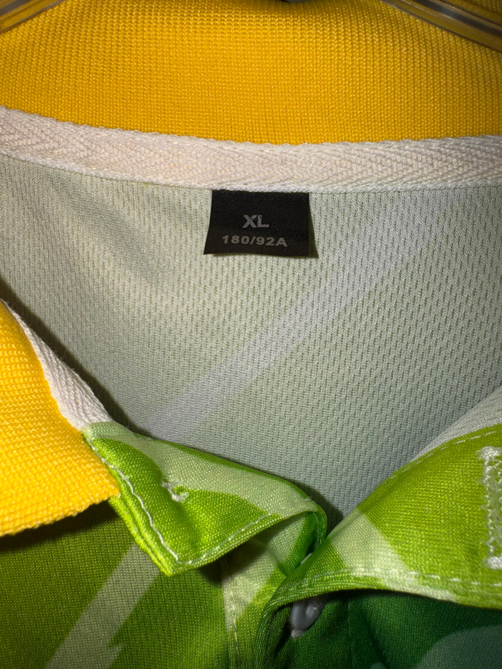 Yellow and Green Graphic Performance Polo