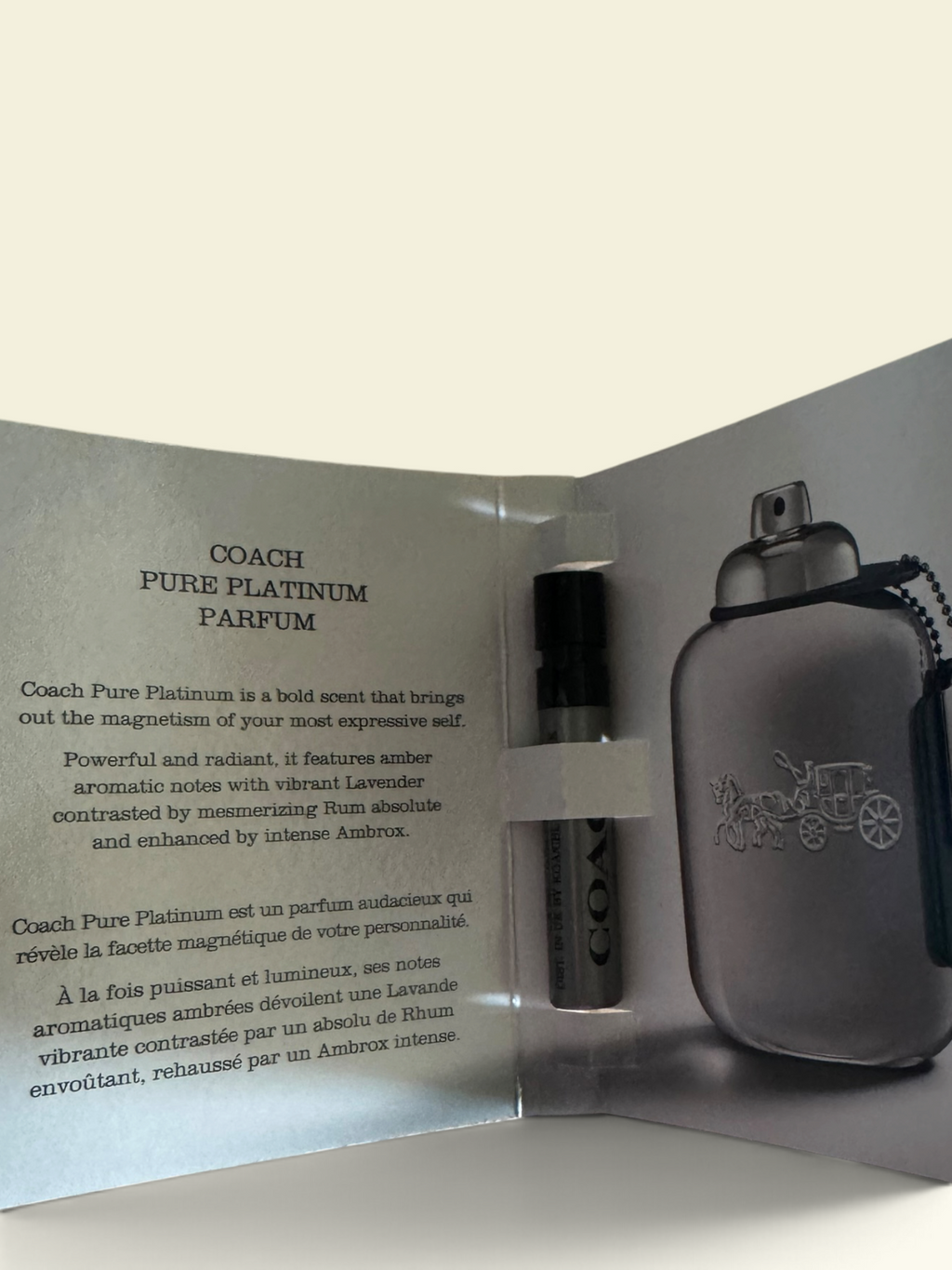 Coach Pure Platinum Parfum Sample