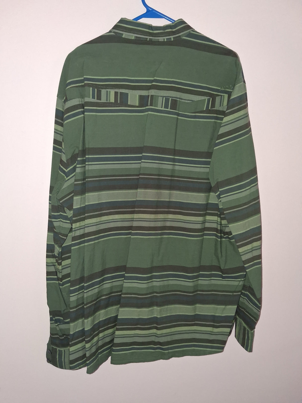 Ascend Green Multicolor Striped Long-Sleeve Shirt
