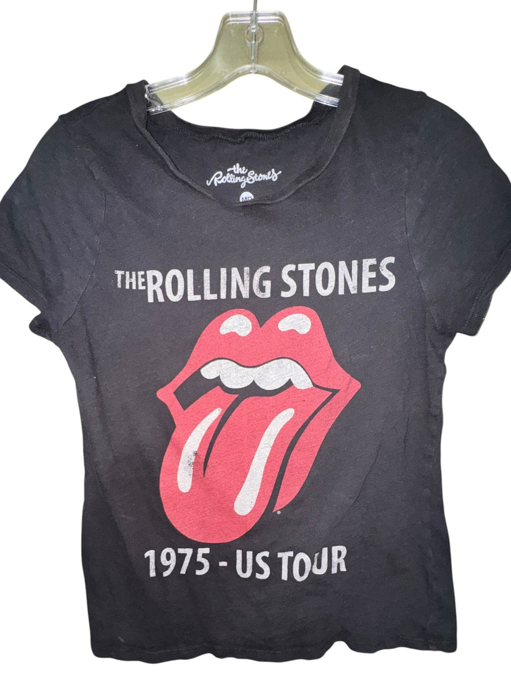 Rolling Stones 1975 US Tour Black Baby Tee