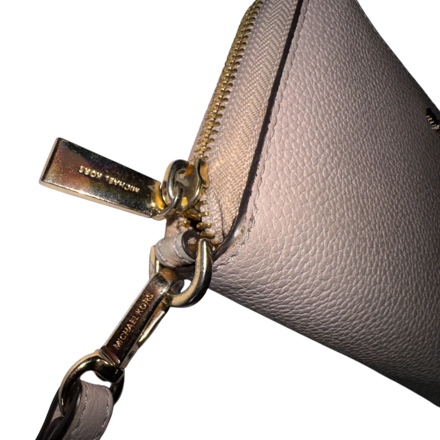 Michael Kors 2-Piece Set: Charlotte Saffiano Leather Tote Bag and Jet Set Travel Continental Wallet – Powder Blush Pink