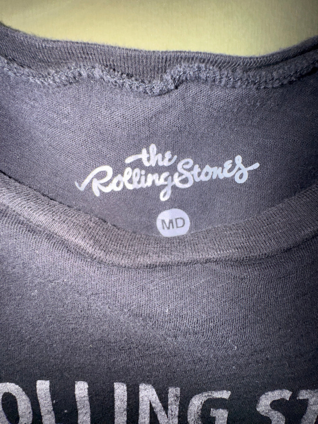 Rolling Stones 1975 US Tour Black Baby Tee