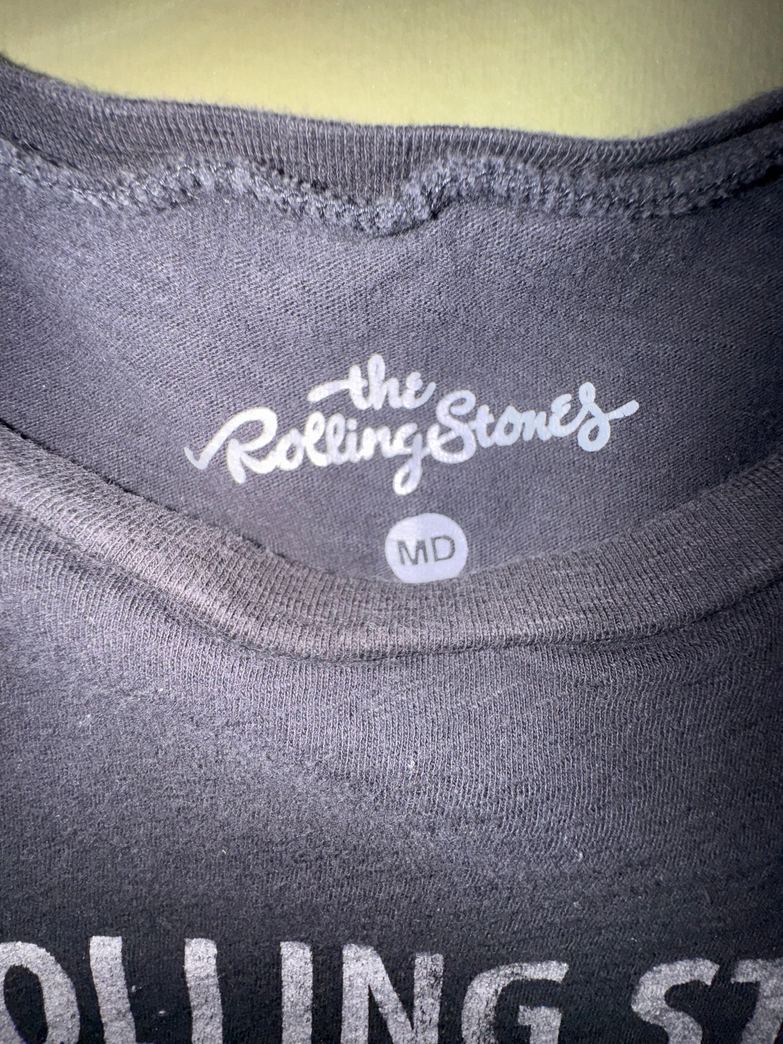 Rolling Stones 1975 US Tour Black Baby Tee