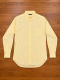 Lands’ End “No Iron Twill” Yellow Check Dress Shirt