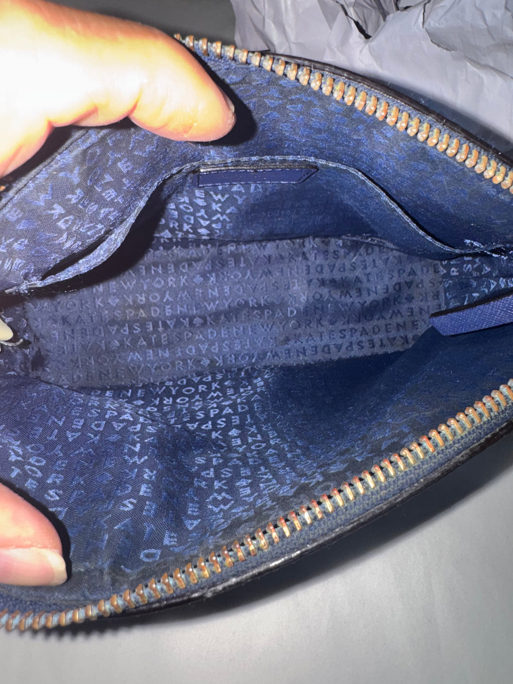 Kate Spade "Under The Sea" Millie Sea Turtle Crossbody Bag Navy Blue - Rare