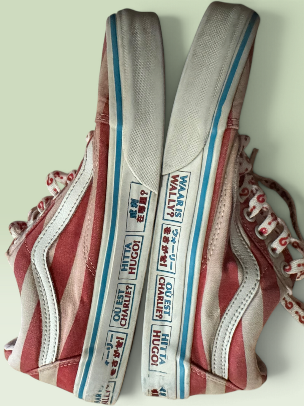 Limited Addition Vans x Where’s Waldo? Old Skool “International Stripes” Sneakers with Box