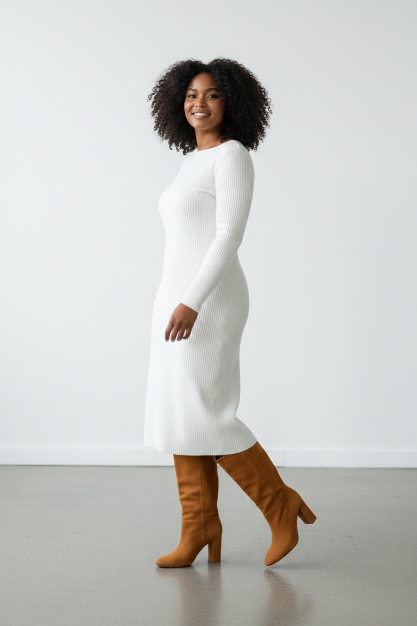 Lauren Ralph Lauren Caramel Suede Block-Heel Boots