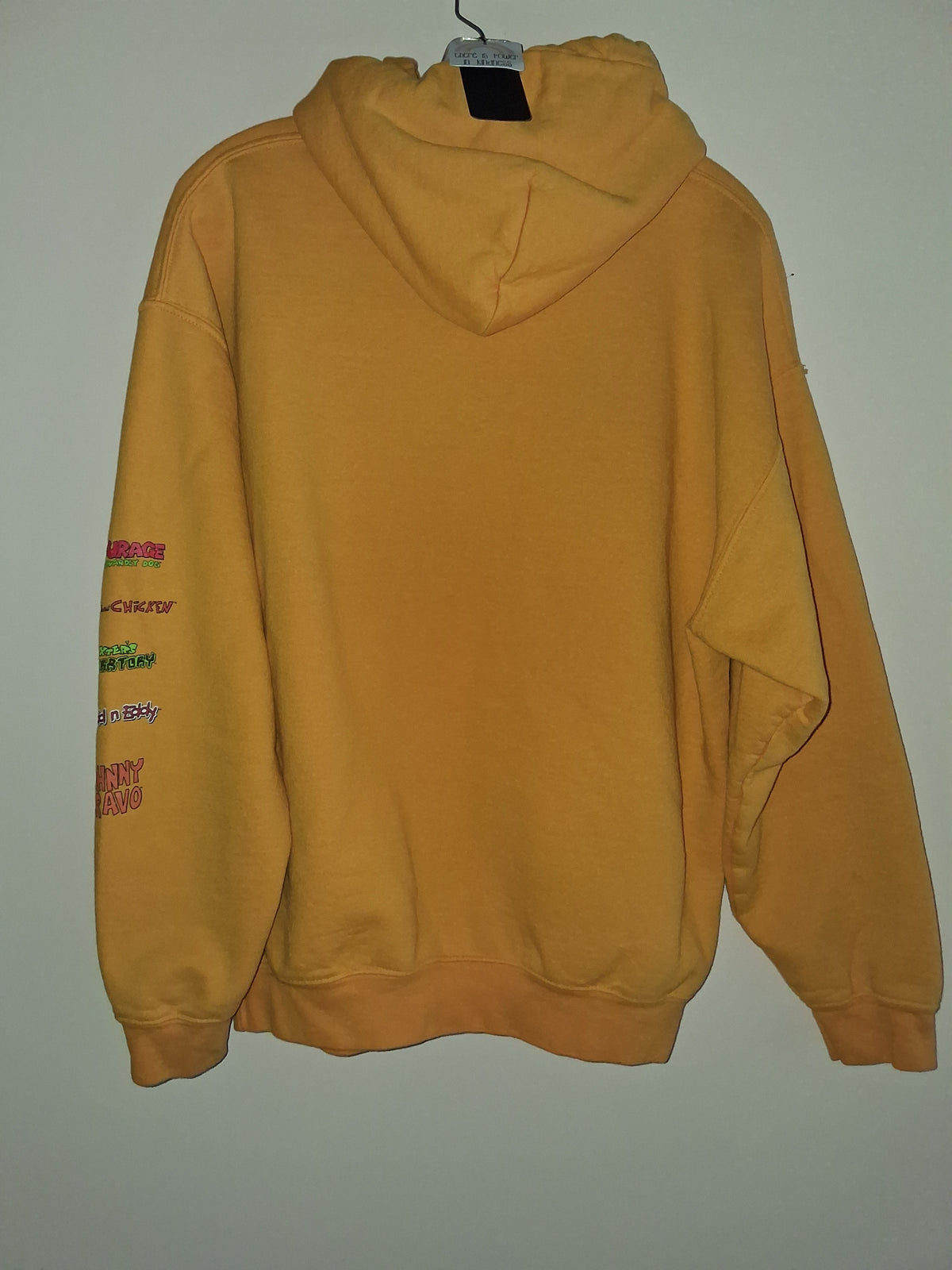 Cartoon Network Character Collage Mustard Yellow Hoodie