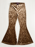 Rock & Roll Cowgirl Crushed Velvet Bell Bottom Pants