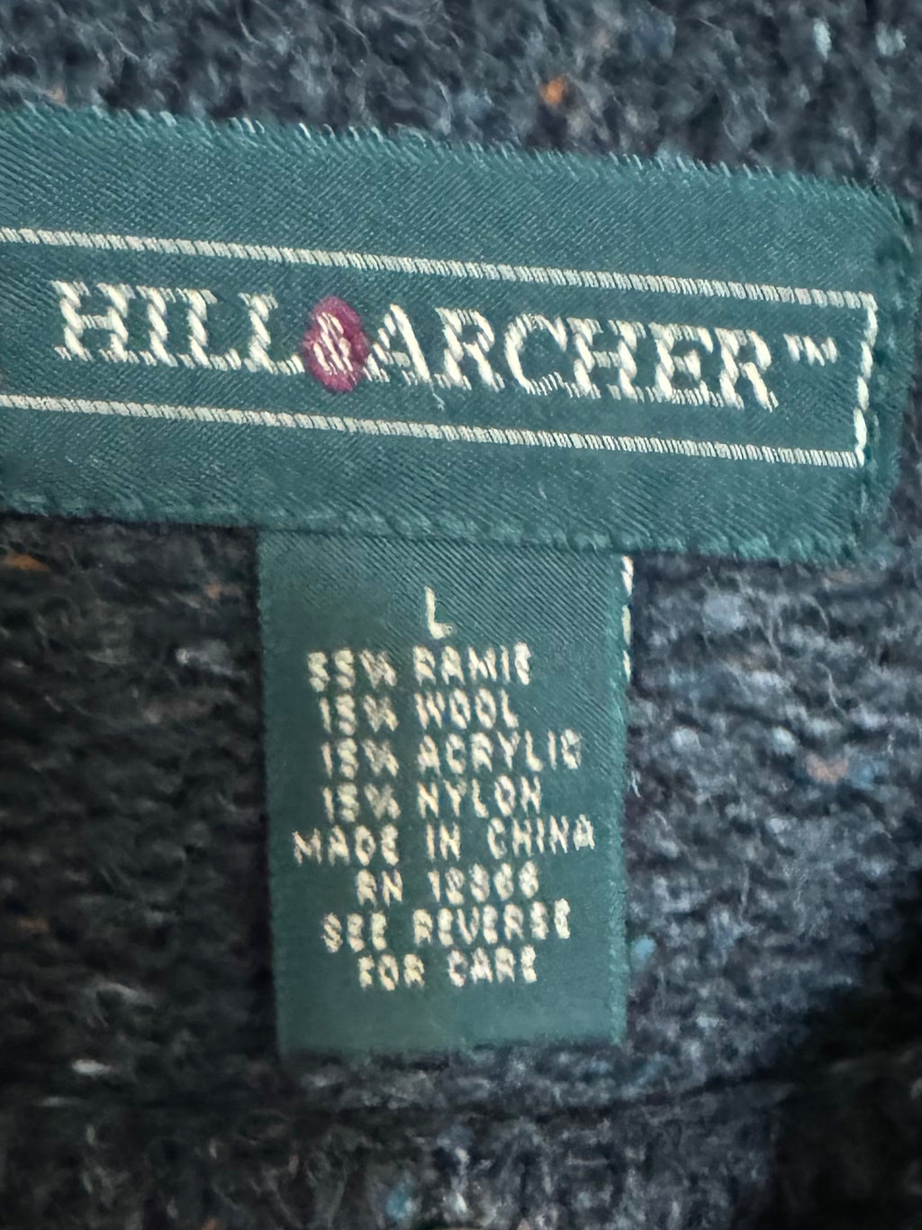 Hill & Archer Charcoal Snowflake Knit Sweater