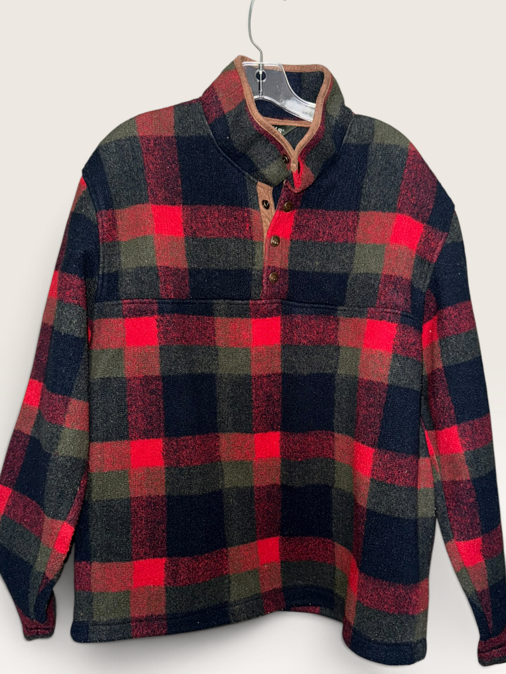 Orvis Buffalo Plaid Fleece Pullover