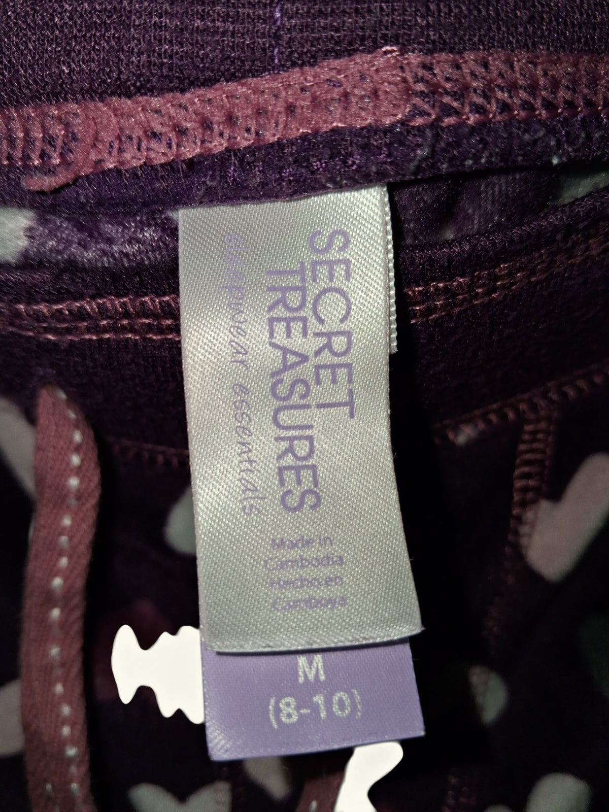 Secret Treasures “Coffee and Chill” Purple Pajama Set