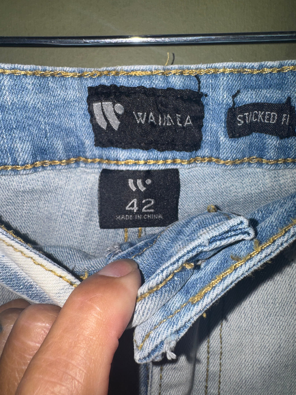 Wajala Extreme Distressed Acid-Wash Jeans