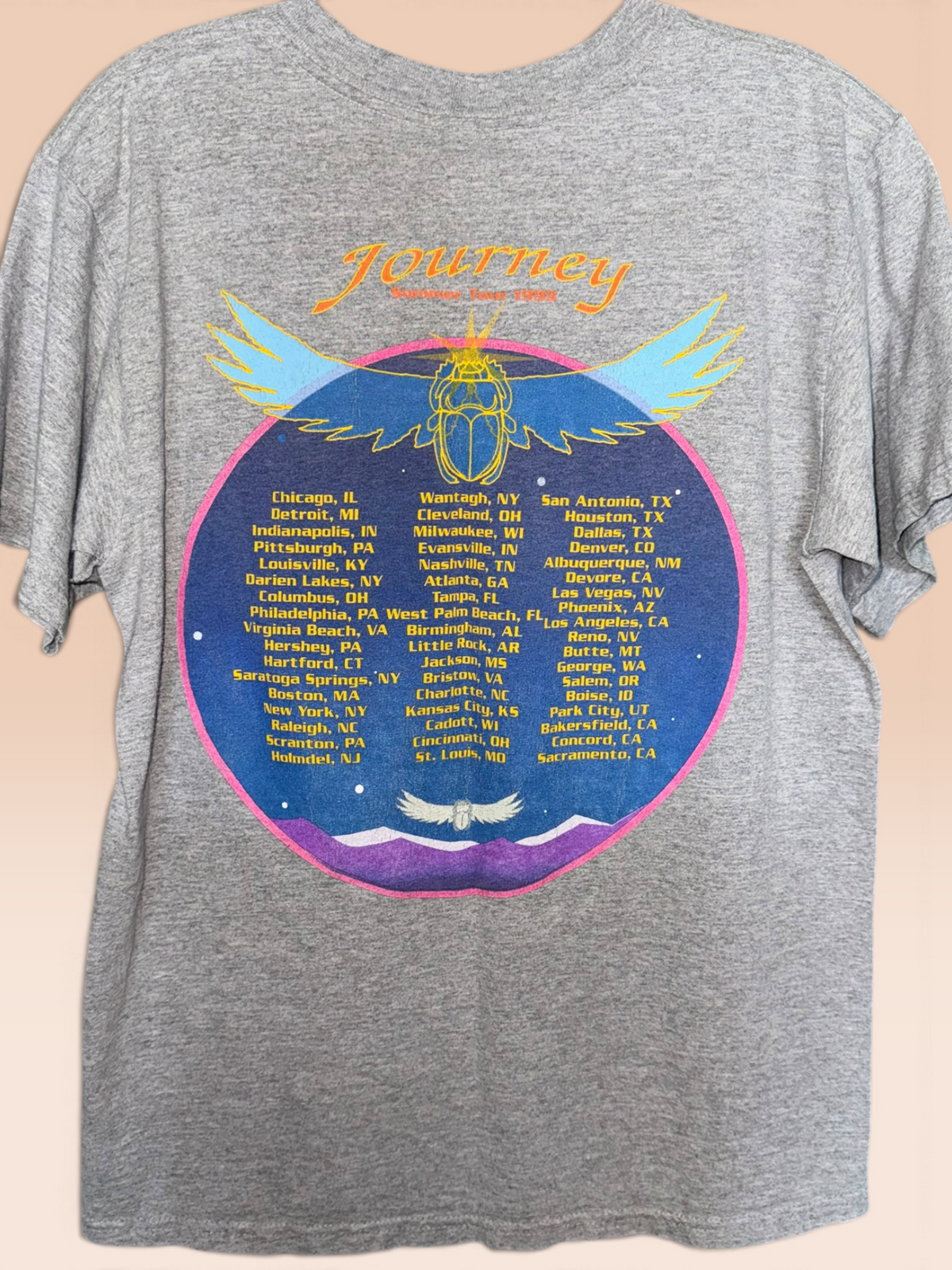 Journey Winged Scarab Tour Graphic Tee