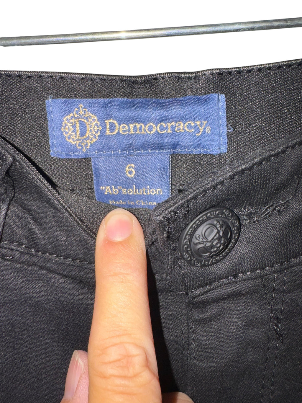 Democracy “Ab”solution Black Slim-Leg Jeans