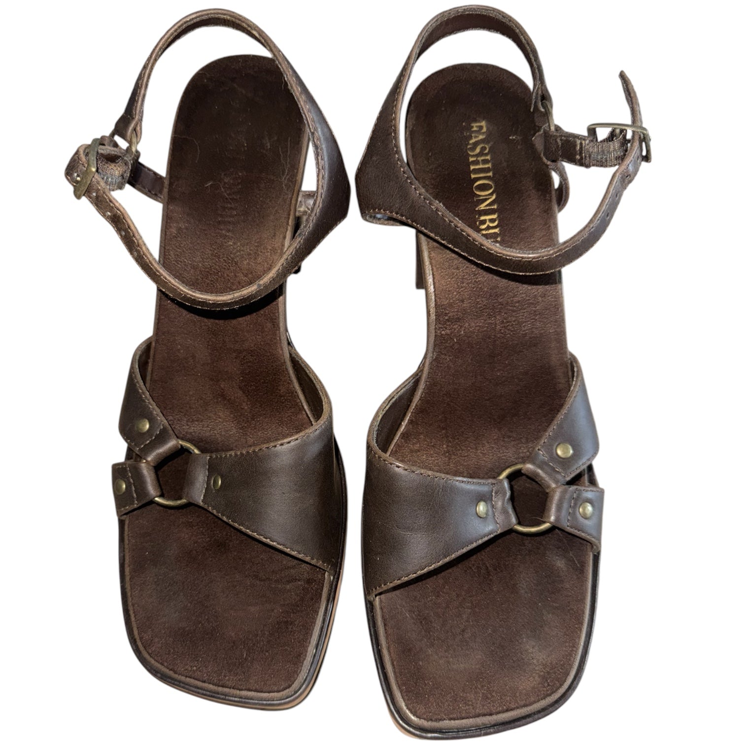 Fashion Bug Brown Platform Heel Sandals