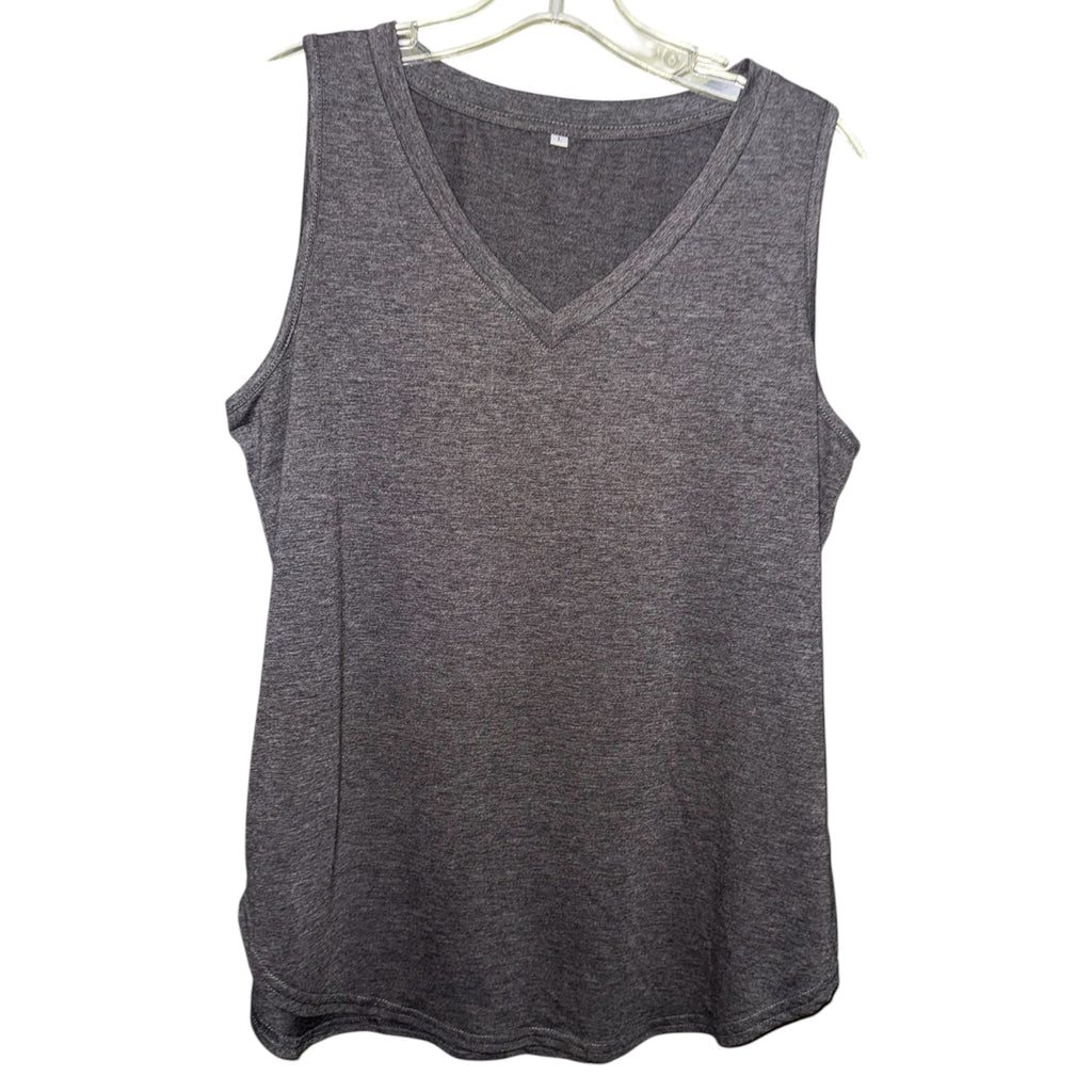 Heather Gray V-Neck Tank