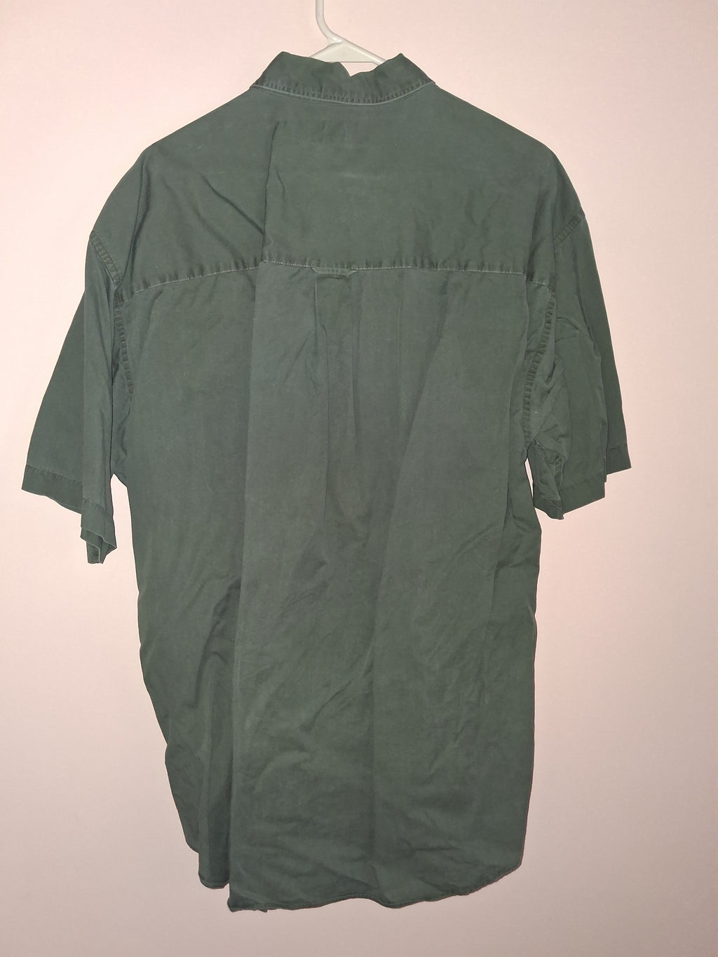 Croft & Barrow Men’s Sage Green Short Sleeve Button-Down Casual Shirt