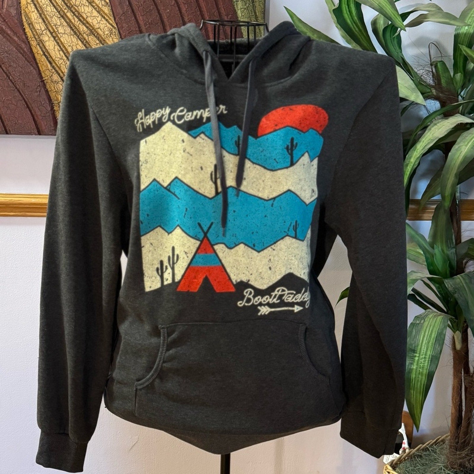 Men's Charcoal Graphic Hoodie