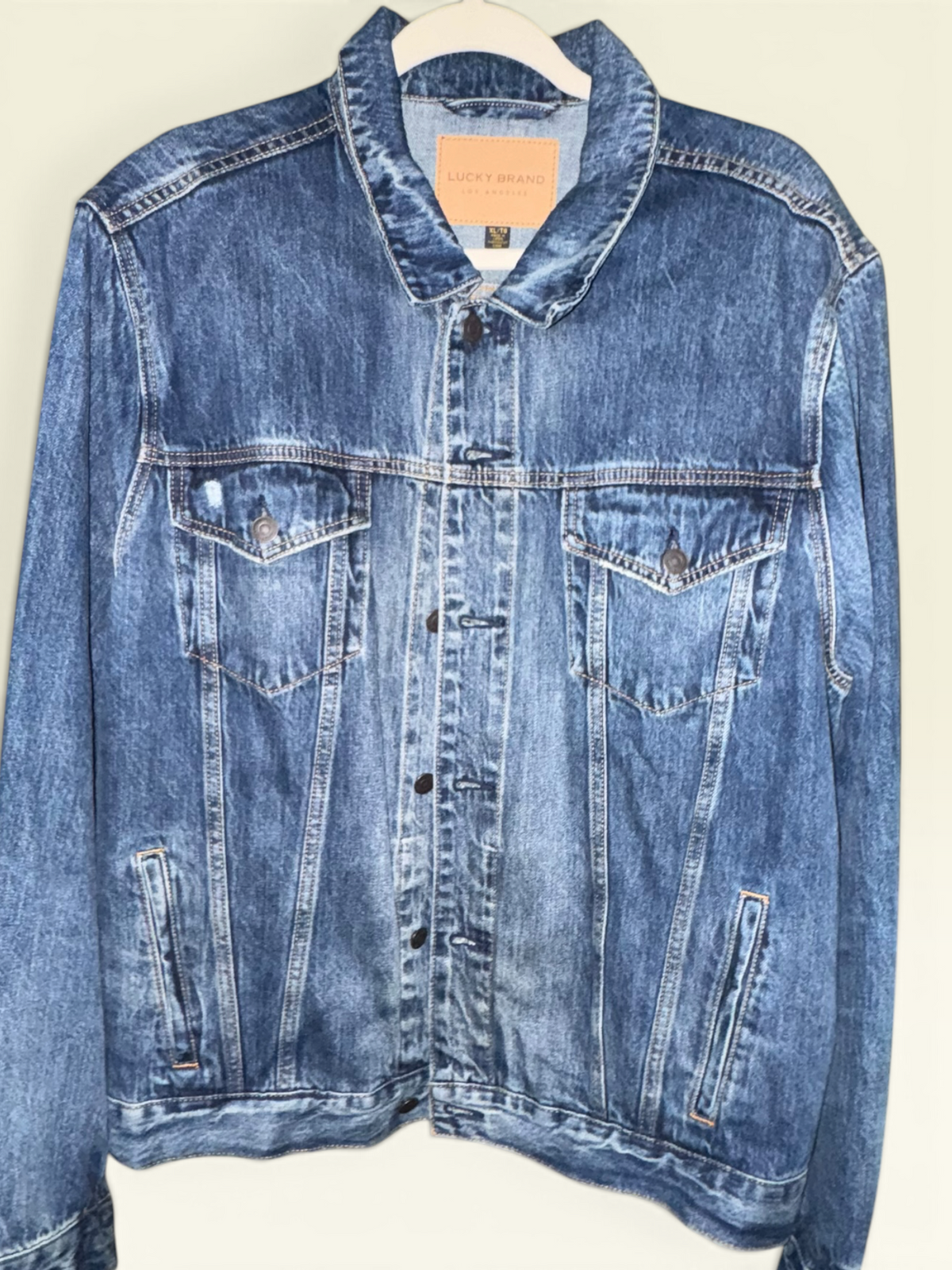 Lucky Brand Medium-Wash Denim Trucker Jacket