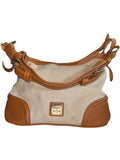 Dooney & Bourke Canvas and Leather Hobo Bag