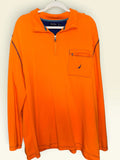 Nautica Orange Quarter-Zip Pullover
