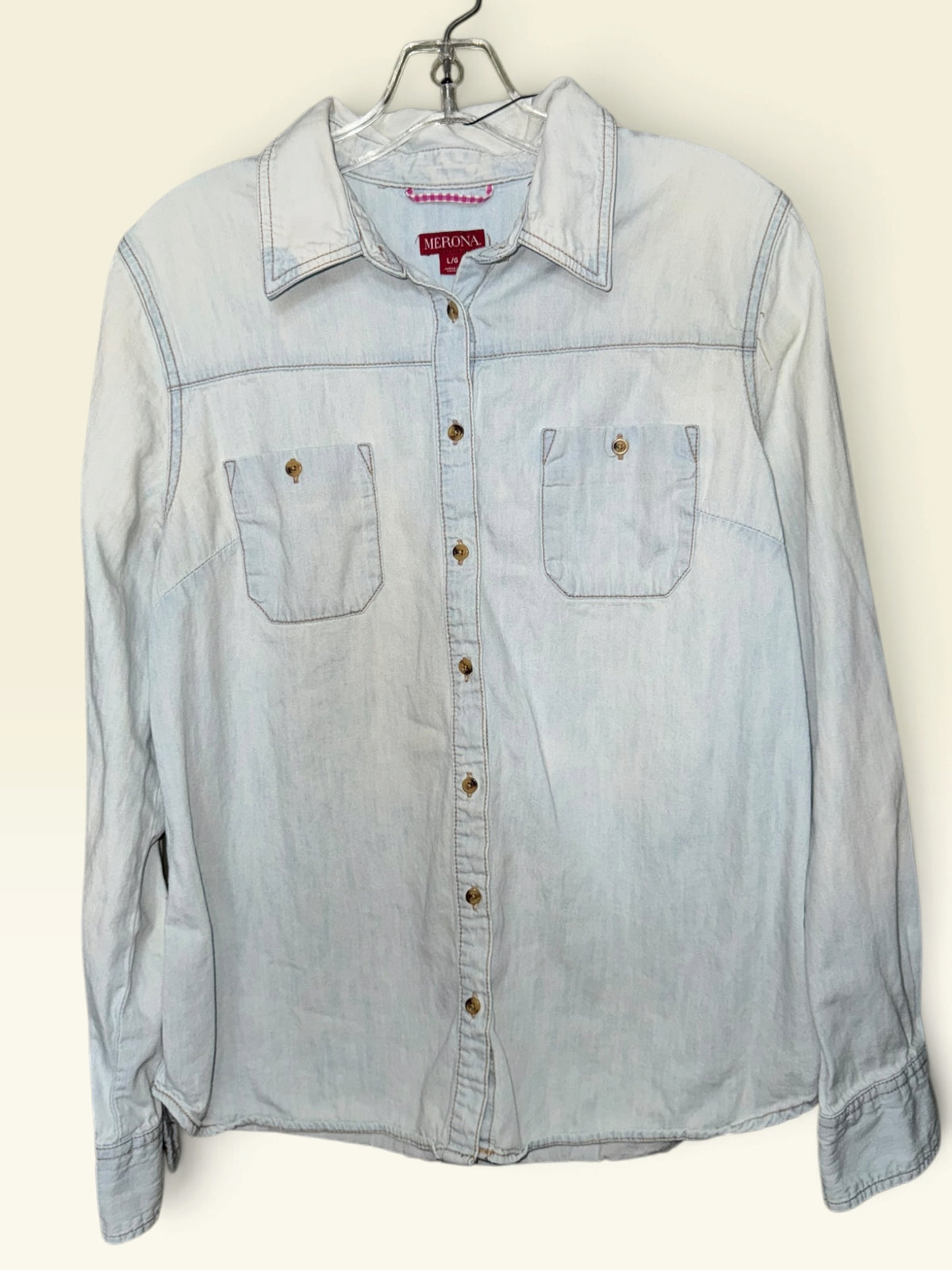 Merona Pale-Wash Chambray Shirt
