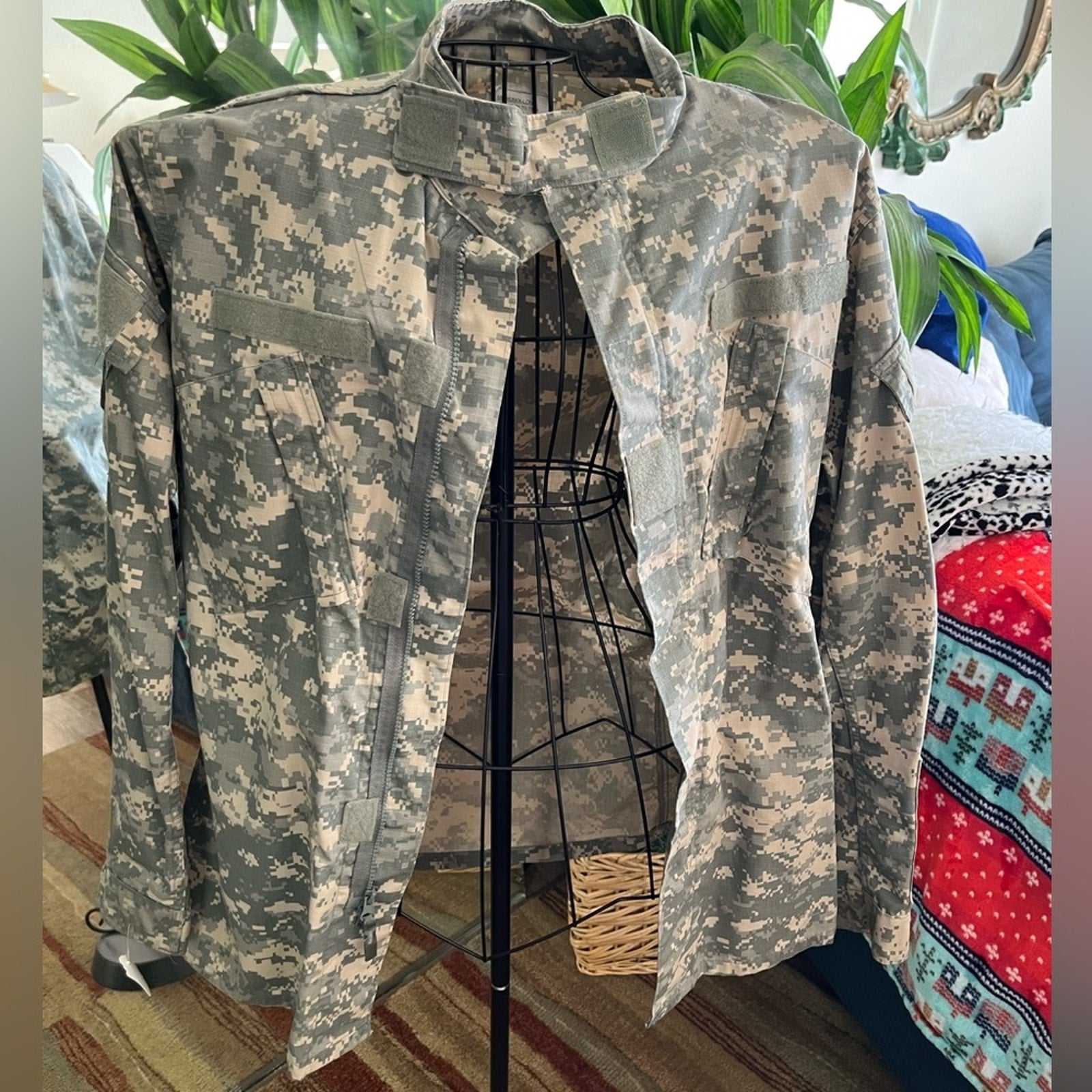 Camouflage military jacket