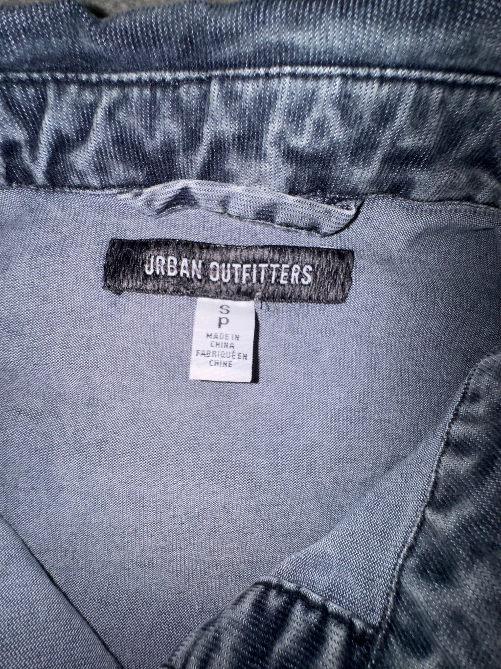 Urban Outfitters Gray Acid-Wash Corduroy Jacket