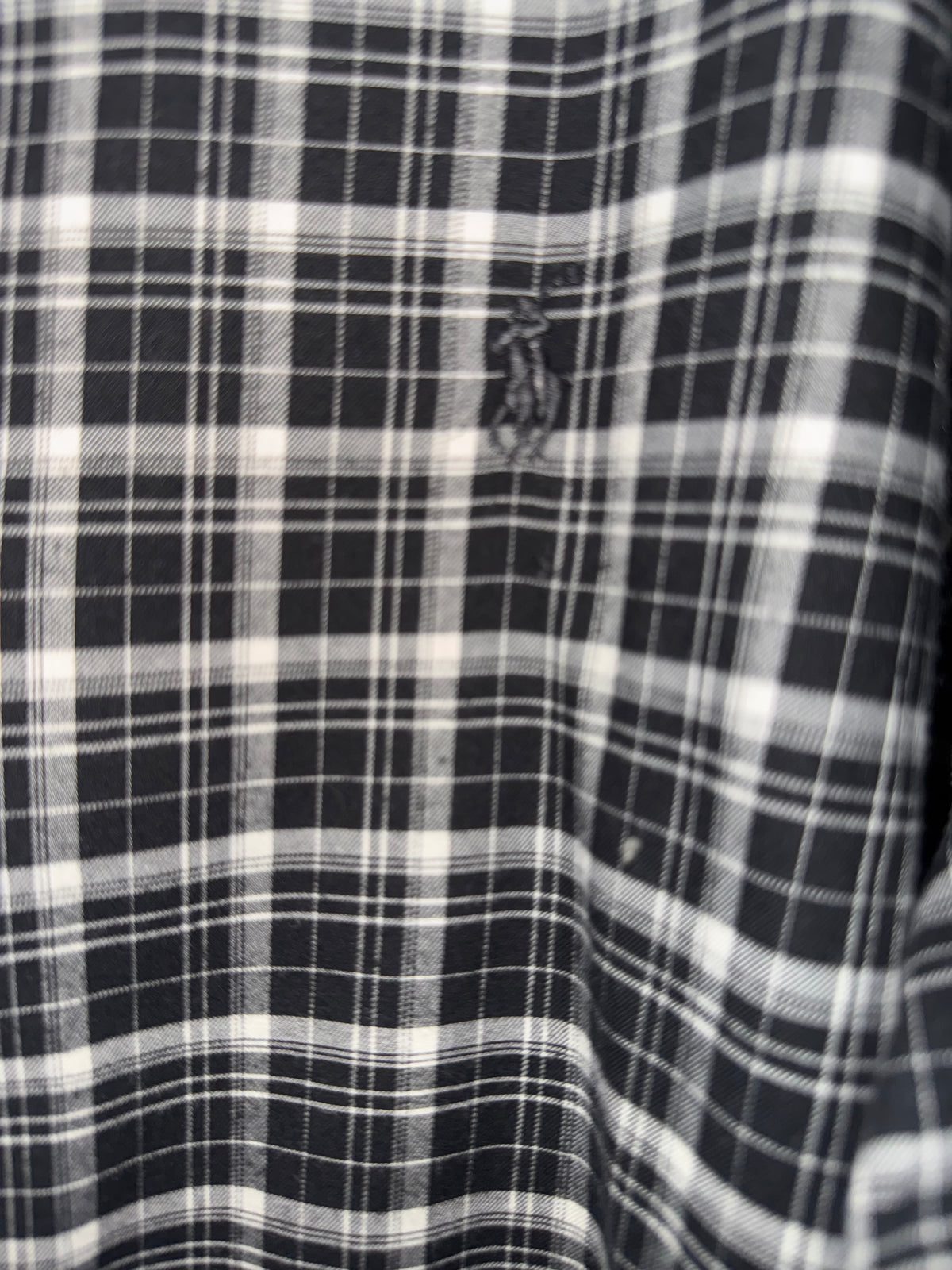 Polo Ralph Lauren Black & White Plaid Button-Down