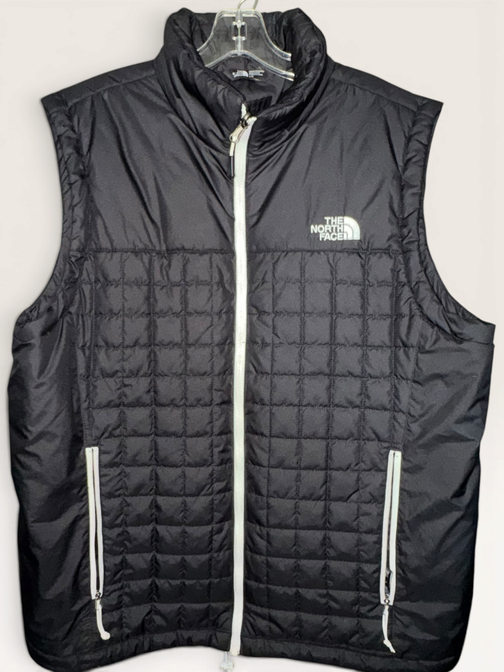 The North Face Black Quilted Full-Zip Vest
