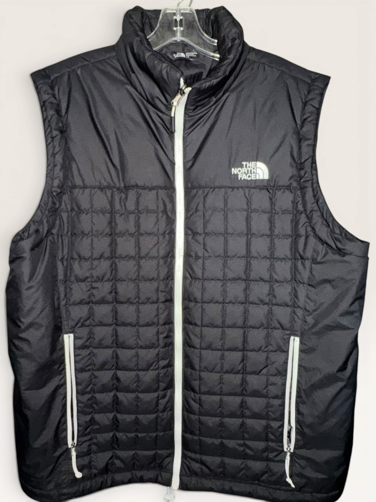 The North Face Black Quilted Full-Zip Vest