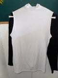 APRL Sleeveless Mock Neck Top