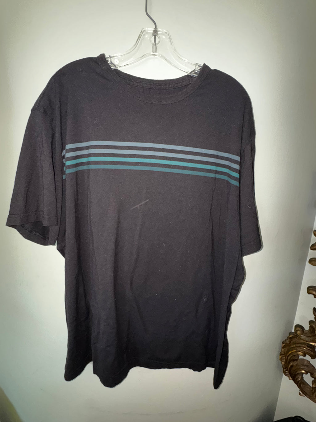 Lee Black Horizontal Striped Tee
