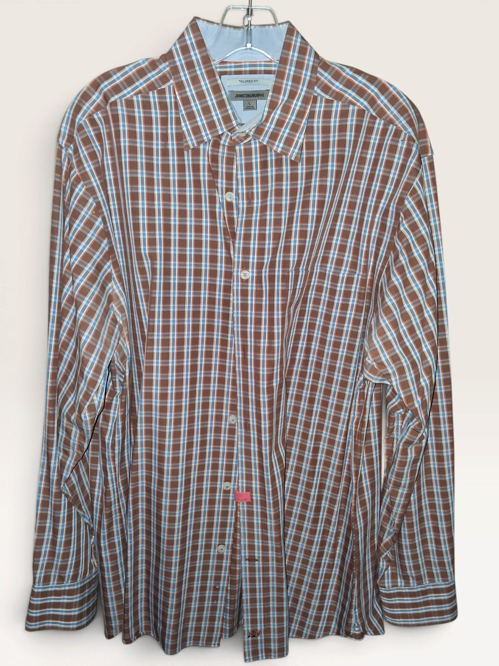 Johnston & Murphy Tailored Fit Plaid Shirt