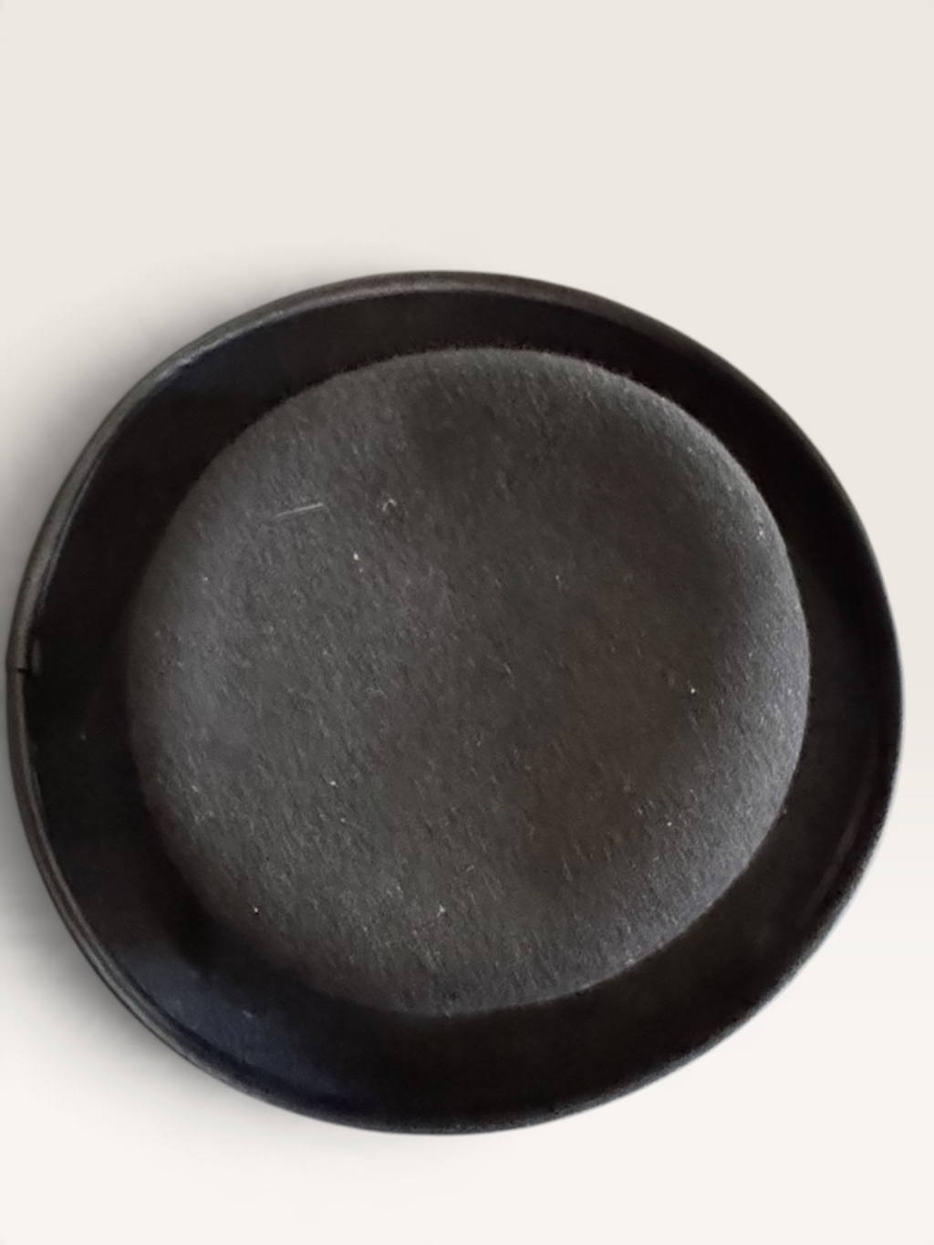 Amanda Smith Black Wool Cloche Hat — Made in Italy