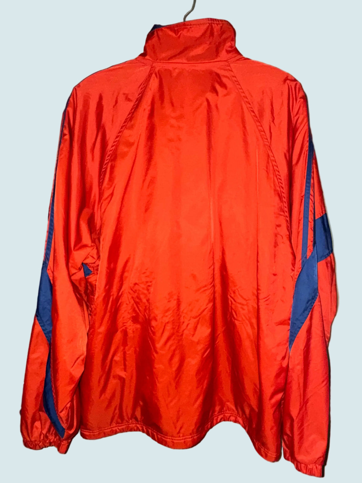 Vintage Y2K Adidas Red & Navy Nylon Tracksuit Set