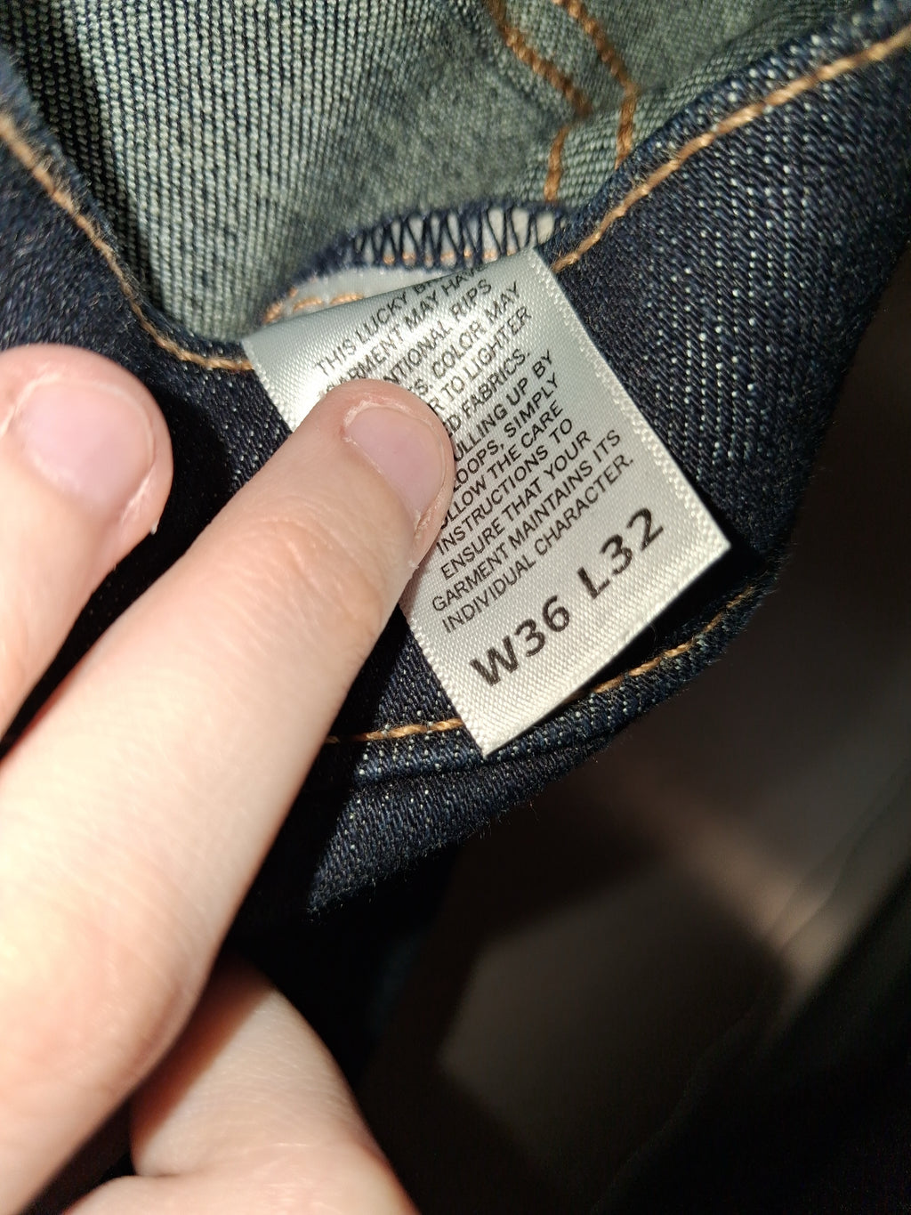 Lucky Brand Dark Wash Men's Straight Jeans