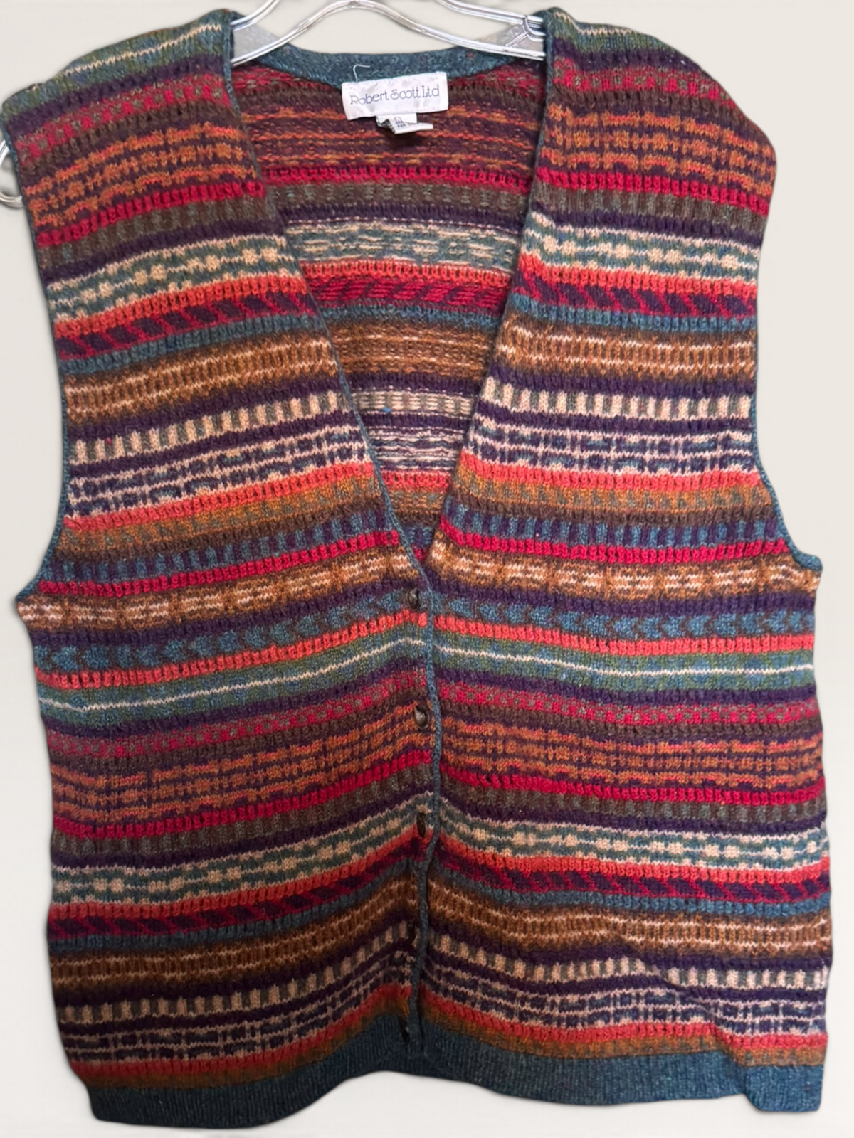 Robert Scott Ltd. Multicolor Wool Sweater Vest