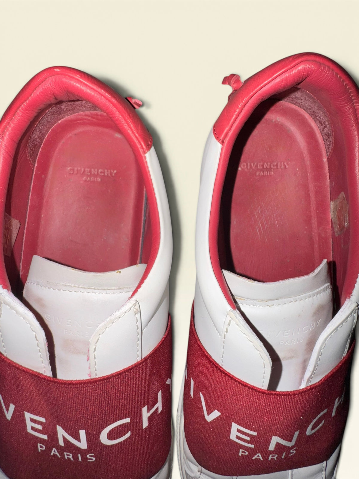 Givenchy Urban Street Slip-On Sneakers with Red Logo Band